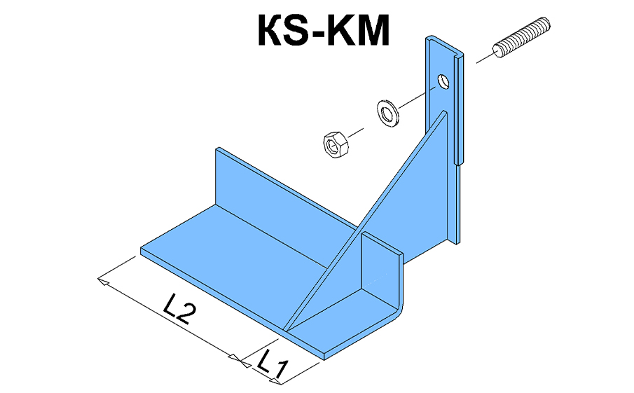 Рядовой кронштейн левый конечный BAUT KS-KM