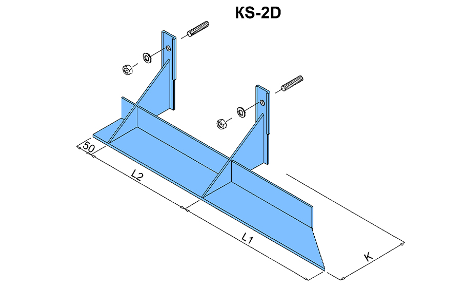 Угловой кронштейн правый BAUT KS-2D