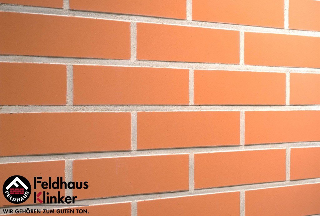 Фасадная плитка ручной формовки Feldhaus Klinker R220 terracotta liso NF14, 240*14*71 мм