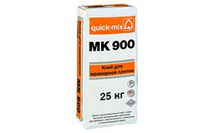 Плиточный клей для мрамора и природного камня quick-mix MK900, 25 кг