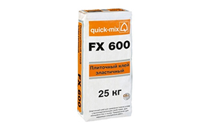 Эластичный плиточный клей quick-mix FX600, 25 кг