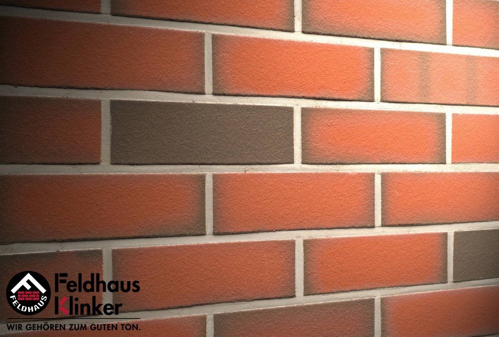 Фасадная плитка ручной формовки Feldhaus Klinker R303 Ardor liso NF14, 240*14*71 м